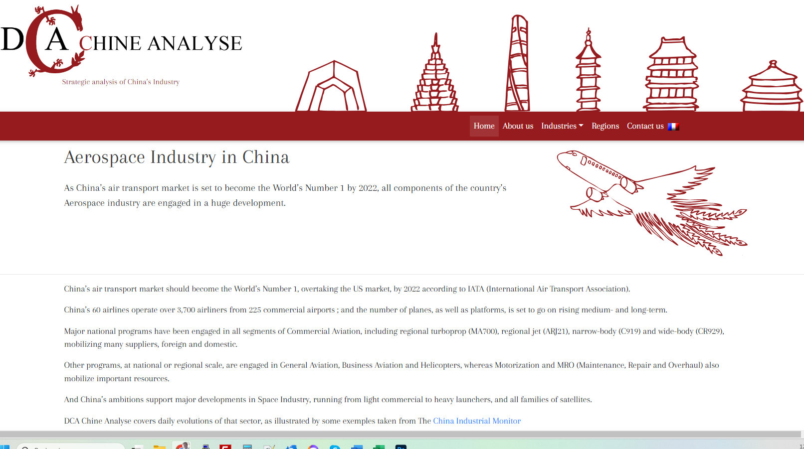 Graphisme original de DCA Chine analyse